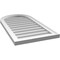 Ekena Millwork Round Top Surface Mount PVC Gable Vent w/ 2"W x 1-1/2"P Brickmould Frame, 18"W x 34"H GVPRT18X3402SN - alternate 5